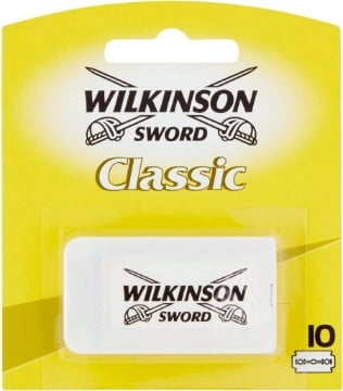 WILKINSON 2 CONFEZIONI DA 5 LAME  LAME DI RICAMBIO PER RASOIO BARBA DI SICUREZZA CLASSICO 10 PZ