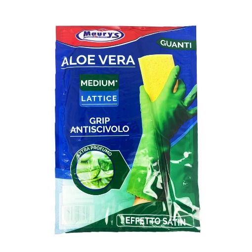 MAURY'S GUANTI IN LATTICE FELPATI TAGLIA M PER CUCINA CON ALOE EXTRA PROFUMO ANTISCIVOLO