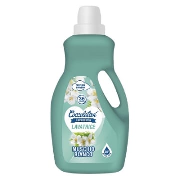 COCCOLATEVI LIQUIDO PER LAVATRICE IN FORMATO DA 1800ML AL MUSCHIO BIANCO OKJX