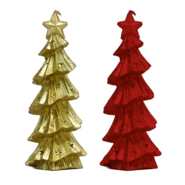 MA MAISON CANDELA ALBERO DI NATALE 20 H CM COLORAZIONE ASSORTITA 