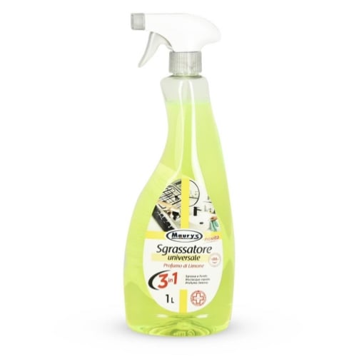 MAURY'S SGRASSATORE UNIVERSALE IN SPRAY DA 1LT 3IN1 FRAGRANZA AL LIMONE OKX