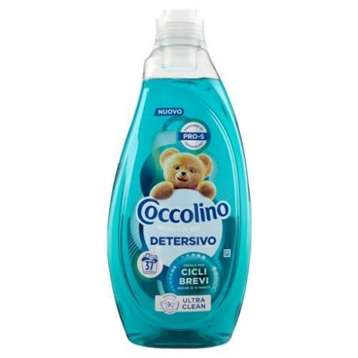 COCCOLINO DETERSIVO LIQUIDO CICLI BREVI DA 1,48LT FOMATO 37 LAVAGGI ULTRA CLEAN OKX