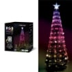 HIGH-TECH ALBERO POP UP PIEGHEVOLE CON 166 LED CM.150 RGB E 16 GIOCHI DI COLORI + TELECOMANDO TRAMITE APP OKXL