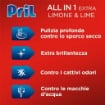 PRIL TUTTO IN 1 EXTRA TABS LIMONE & LIME PASTIGLIE PER LAVASTOVIGLIE EFFICACI GIÀ A 40° CON 8 AZIONI 76 TABS OKX