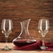 MA MAISON SET DECANTER 1,6 LT FORMA DESIGN + 6 CALICI I IN VETRO DA 300 CC PER IL VINO 
