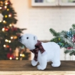 MA MAISON ORSO POLARE BIANCO A 4 ZAMPE CON SCIARPA 38 X 18 X H30 CM 