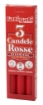 CANDELE ROSSE STEARICHE 3 PZ 18 X 165D MM LUMINOSE DURATURE E ARDENTI PWE CANDELABRO 