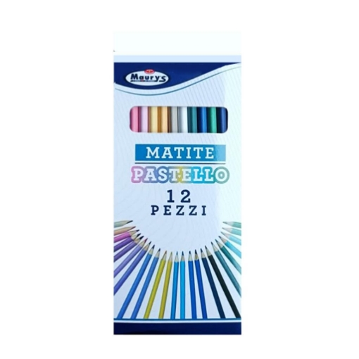 MATITE PASTELLO 12 PZ COLORATE IDEALI PER LA SCUOLA OKX