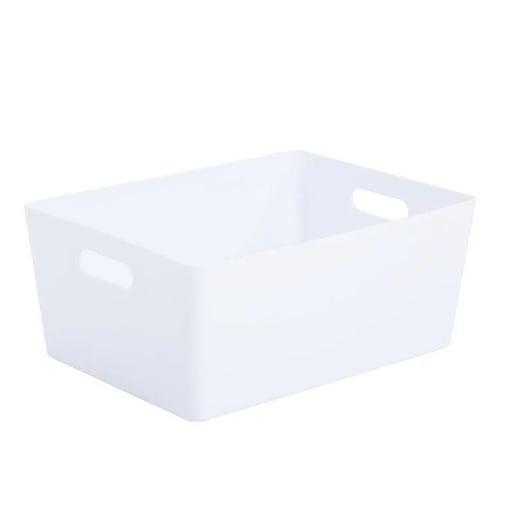 CONTENITORE APERTO IN PLASTICA RIGIDA 1,7LT BIANCO 19X14X8 H 