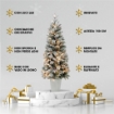 MAURY'S ALBERO MONTECARLO INNEVATO 150 CM CON LED