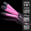 HIGH-TECH PIASTRA E ARRICCIACAPELLI 3IN1 63W TEMPERATURA MAX 210 °C IN COLORAZIONE ASSORTITA