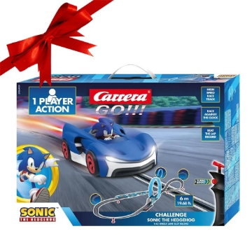 CARRERA GO PISTA SONIC PER MACCHININE CON LUNGHEZZA TOTALE 6 MT