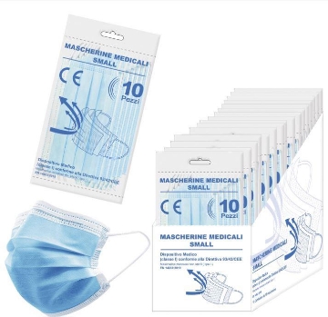MASCHERINE MEDICALI 10 PZ SMALL