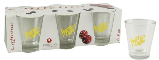 BORGONOVO BUON CAFFE BICCHIERI 6 PEZZI 