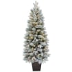 MAURY'S SAINT MORTIZ ALBERO DI NATALE INNEVATO CON LED 150 CM