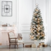 MAURY'S SAINT MORTIZ ALBERO DI NATALE INNEVATO CON LED 150 CM