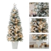 MAURY'S SAINT MORTIZ ALBERO DI NATALE INNEVATO CON LED 150 CM