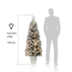 MAURY'S SAINT MORTIZ ALBERO DI NATALE INNEVATO CON LED 150 CM