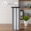 MA MAISON CARAFFA TERMICA INOX CM.11X30 H CON COMODO MANICO IN COLORAZIONE ACCIAIO 