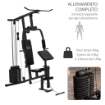 STAZIONE FITNESS ALLENAMENTO A CASA E PROFESSIONALE IN ACCIAIO148X108X207 CM 