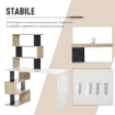 SCRIVANIA CON LIBRERIA PER CAMERA,UFFICIO,PORTA PC IN LEGNO MULTICOLORE, 120X60X148CM USATO COME NUOVO