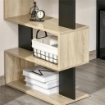 SCRIVANIA CON LIBRERIA PER CAMERA,UFFICIO,PORTA PC IN LEGNO MULTICOLORE, 120X60X148CM USATO COME NUOVO