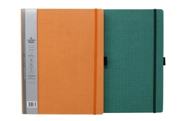 NOTEBOOK CON ELASTICO FERMA FOGLI 19X25 CM CARTA AVORIO DI QUALITÀ 240 PAGINE 80 G A FOGLIO A RIGHE FANTASIA/COLORI ASSORTITI