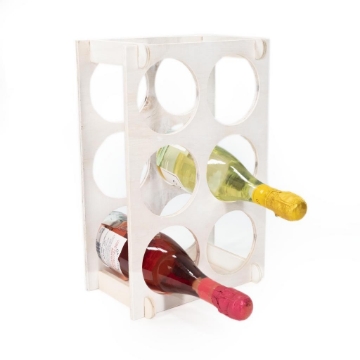 CANTINETTA WHITE  REALIZZATA IN LEGNODI BETULLA GREZZO 40 X 30 CM P15 CM