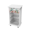 CARRELLO PORTA FRUTTA BANANO 40X45X85 CM IN COLORE BIANCO