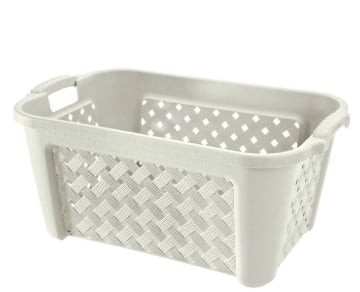 PORTA BIANCHERIA ARIANNA DA 30LT IN COLORE ANGORA 37.5X27.5X H47 CM