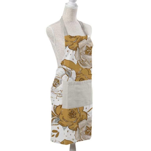 GREMBIULE DA CUCINA IN TESSUTO 60X80 CM ROSE