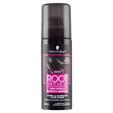 SCHWARZKOPF RITOCCO RICRESCITA SPRAY NERO 120 ML COPRE LA RICRESCITA IN UN ISTANTE OKX