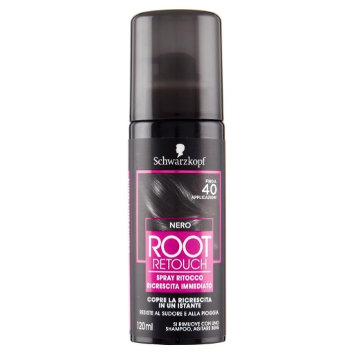 SCHWARZKOPF RITOCCO RICRESCITA SPRAY NERO 120 ML COPRE LA RICRESCITA IN UN ISTANTE OKX