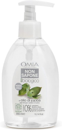 OMIA NON SAPONE ECO BIO OLIO DI JOJOBA LIQUIDO PER LE MANI E PER IL VISO PELLI SECCHE E RUVIDE IDRATANTE USO QUOTIDIANO 300 ML OKX