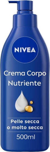 NIVEA CREMA CORPO NUTRIENTE 500 ML 72H CON ACIDO IALURONICO OLIO DI MANDORLA E SIERO NUTRENTE PELLE SECCA O MOLTO SECCA OKX