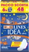 LINES IDEA ULTRA NOTTE CON ALI PACCO SCORTA DA 48 ASSORBENTI OKX