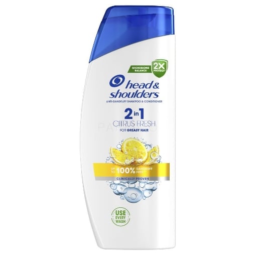 HEAD & SHOULDERS CITRUS FRESH 2IN1 SHAMPOO E BALSAMO PER CAPELLI GRASSI E FORFORA 625 ML OKX