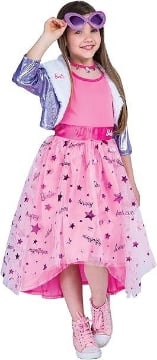 COSTUME CARNEVALE BARBIE DIVA PRINCESS ADVENTURE BAMBINA 5 - 7 ANNI 107 CM