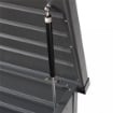 BAULE NERO IN ALLUMINIO DA ESTERNO CM 130 L X 61 P X 63 H OKX