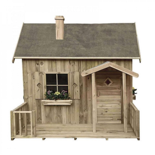 CASETTA PER BAMBINI DA GIARDINO IN LEGNO CM 258 X 255 X 231 H OKX