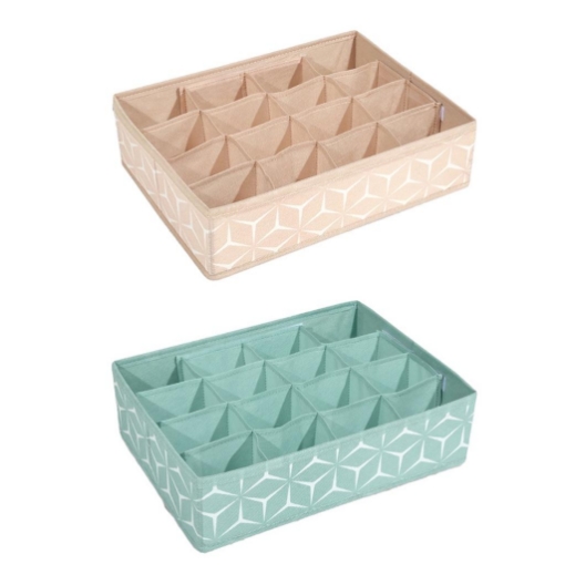 MAURY'S SHAPE ORDINELLO IN TESSUTO 16 SCOMPARTI 35X27X9 CM COLORE ASSORTITO