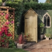 CASETTA PORTA ATTREZZI IN LEGNO IMPERMEABILE 77,5 X 54,2 X 179,5 CM
