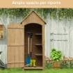 CASETTA PORTA ATTREZZI IN LEGNO IMPERMEABILE 77,5 X 54,2 X 179,5 CM