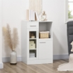 CREDENZA MODERNA CON ARMADIETTI E CASSETTO IN LEGNO 60X40X95CM BIANCO 