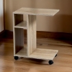 GAIA MOBILETTO CON RUOTE DA SALA 45X30XH56 CM IN COLORE ROVERE