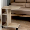 GAIA MOBILETTO CON RUOTE DA SALA 45X30XH56 CM IN COLORE ROVERE