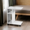 GAIA MOBILETTO CON RUOTE DA SALA 45X30XH56 CM IN COLORE BIANCO