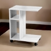 GAIA MOBILETTO CON RUOTE DA SALA 45X30XH56 CM IN COLORE BIANCO
