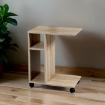 GAIA MOBILETTO CON RUOTE DA SALA 45X30XH56 CM IN COLORE ROVERE