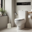 SET ARIANNA PORTABIANCHERIA 50 LT + CESTA PORTA BIANCHERIA 35 LT+ PORTASCOPINO PER BAGNO COLORE ANGORA 